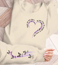 Personalized Butterfly AOP Sweater - Up to 5 Names - Memorial Gift Idea for Mother's Day - Those We Love Don't Go Away They Fly Beside Us Every Day
