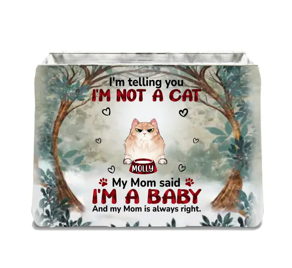 Personalized Pet Storage Box - Up to 10 Dogs/Cats - Gift Idea for Dog/Cat Lovers - We're Not Pets We're Babies