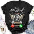 Personalized Memorial Photo T-shirt/Hoodie - Upload Photo - Memorial Gift Idea For Family Member - Dad The Call I Wish I Could Make