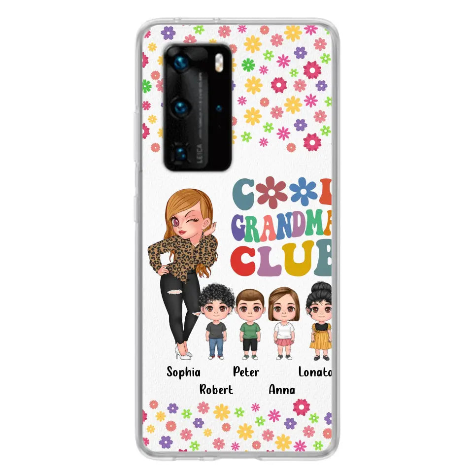 Personalized Cool Grandma Phone Case - Gift Idea For Grandma - Up to 4 Kids - Cases For Oppo/Xiaomi/Huawei