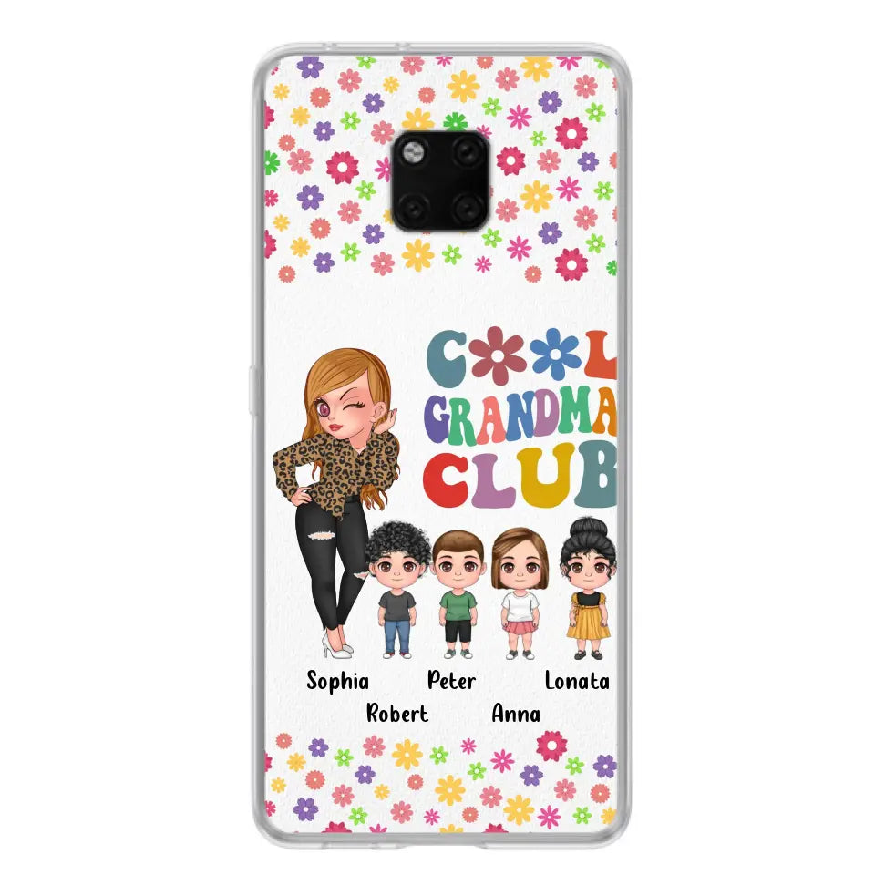 Personalized Cool Grandma Phone Case - Gift Idea For Grandma - Up to 4 Kids - Cases For Oppo/Xiaomi/Huawei