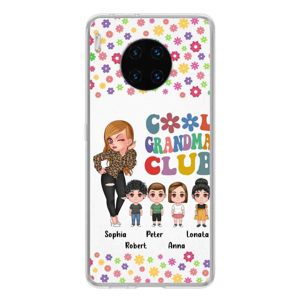 Personalized Cool Grandma Phone Case - Gift Idea For Grandma - Up to 4 Kids - Cases For Oppo/Xiaomi/Huawei