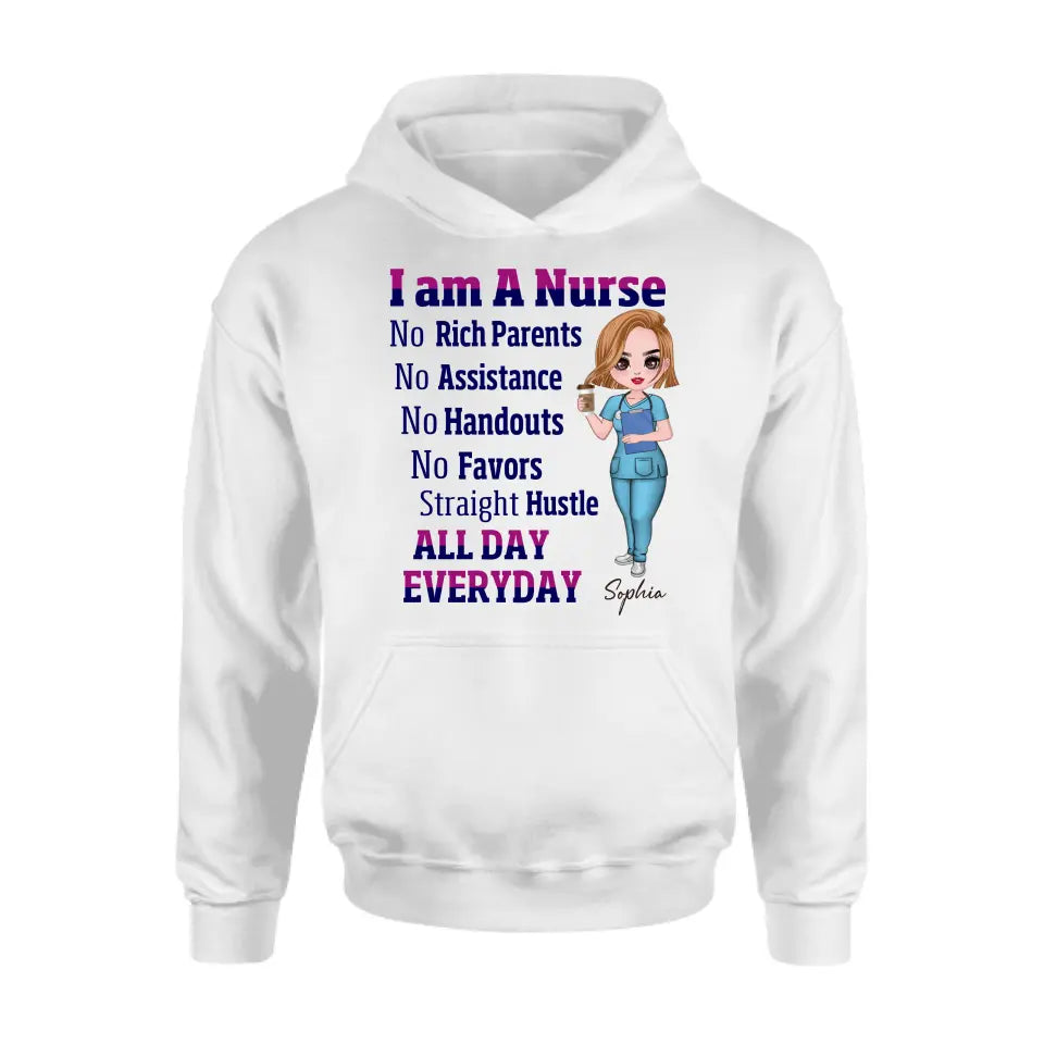 Personalized Nurse Shirt/Hoodie - Gift For Nurse - I Am A Nurse All Day Every Day