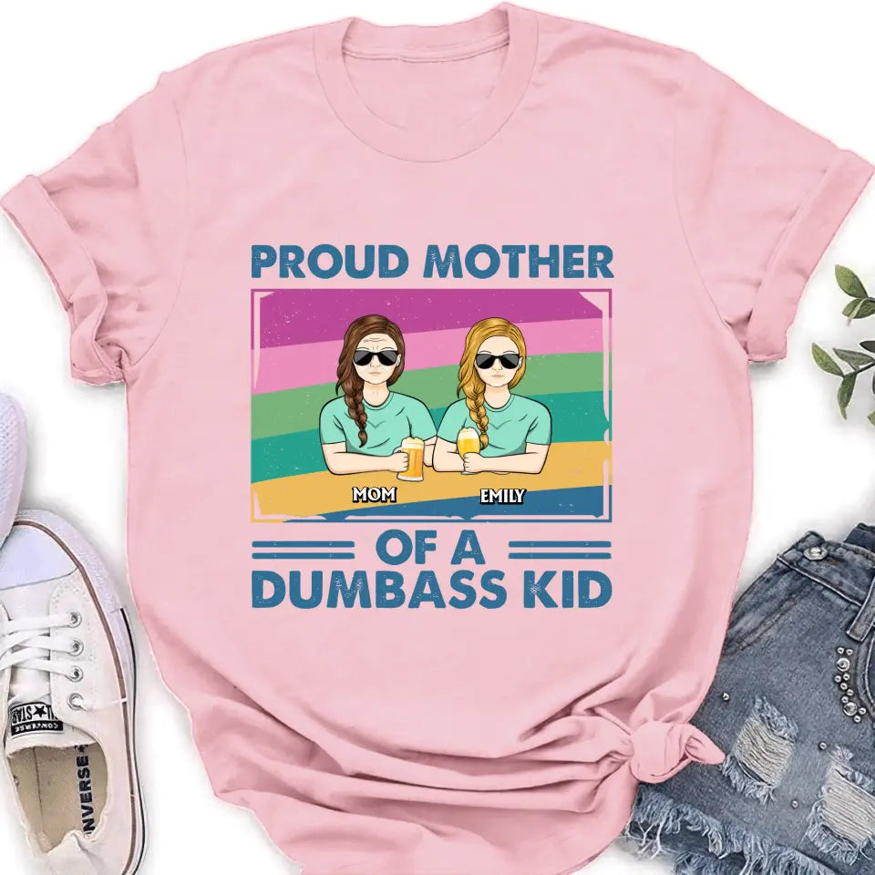 Personalized Proud Mother Shirt/Hoodie - Up to 4 Kids - Mother's Day Gift For Grandma/Mom - Proud Mother Of A Few Kids