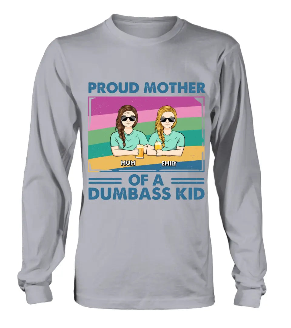 Personalized Proud Mother Shirt/Hoodie - Up to 4 Kids - Mother's Day Gift For Grandma/Mom - Proud Mother Of A Few Kids