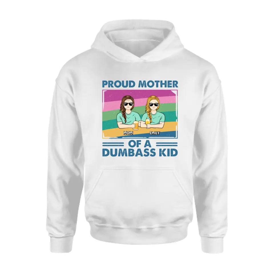 Personalized Proud Mother Shirt/Hoodie - Up to 4 Kids - Mother's Day Gift For Grandma/Mom - Proud Mother Of A Few Kids