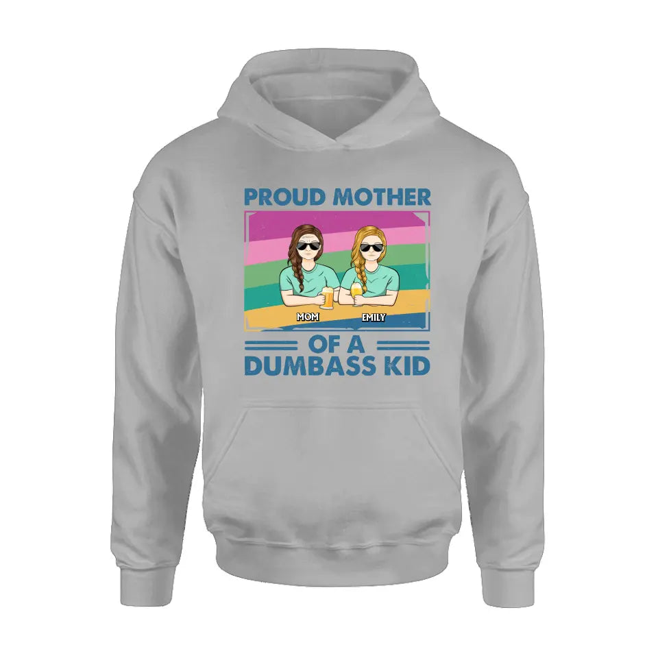 Personalized Proud Mother Shirt/Hoodie - Up to 4 Kids - Mother's Day Gift For Grandma/Mom - Proud Mother Of A Few Kids