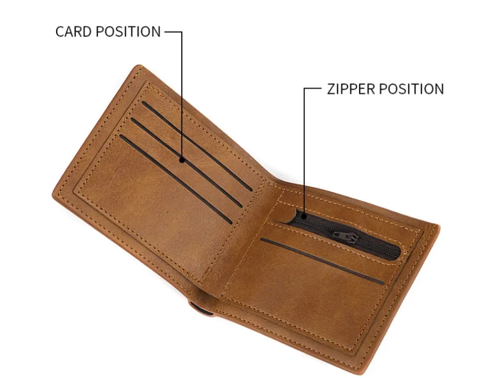 Personalized Memorial Firefighter Leather Wallet - Memorial Gift Idea for Father's Day - We Will Never Forget