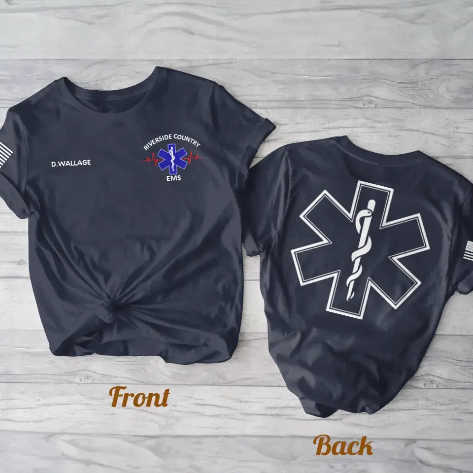 Personalized EMS EMT Paramedic AOP T-shirt - Gift Idea For Paramedic