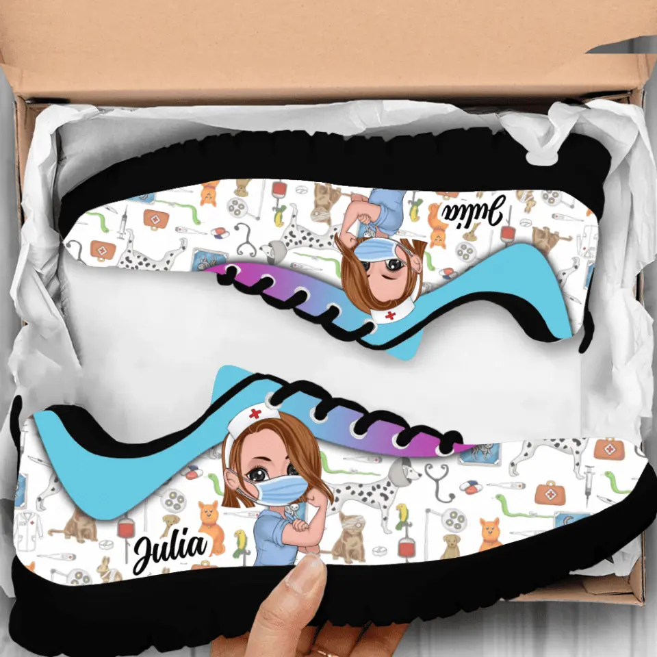 Personalized Veterinary Sneakers - Gift Idea For Veterinary