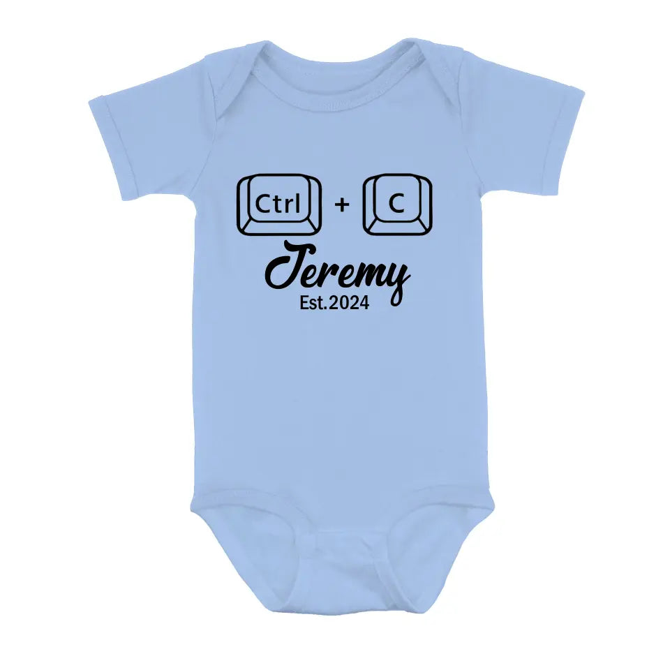 Personalized Father Baby Onesie/T-Shirt - Father's Day Gift Idea for Baby & Daddy