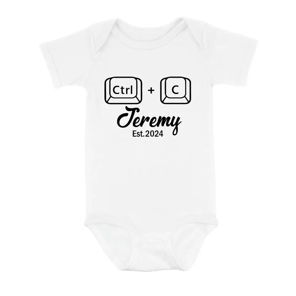 Personalized Father Baby Onesie/T-Shirt - Father's Day Gift Idea for Baby & Daddy