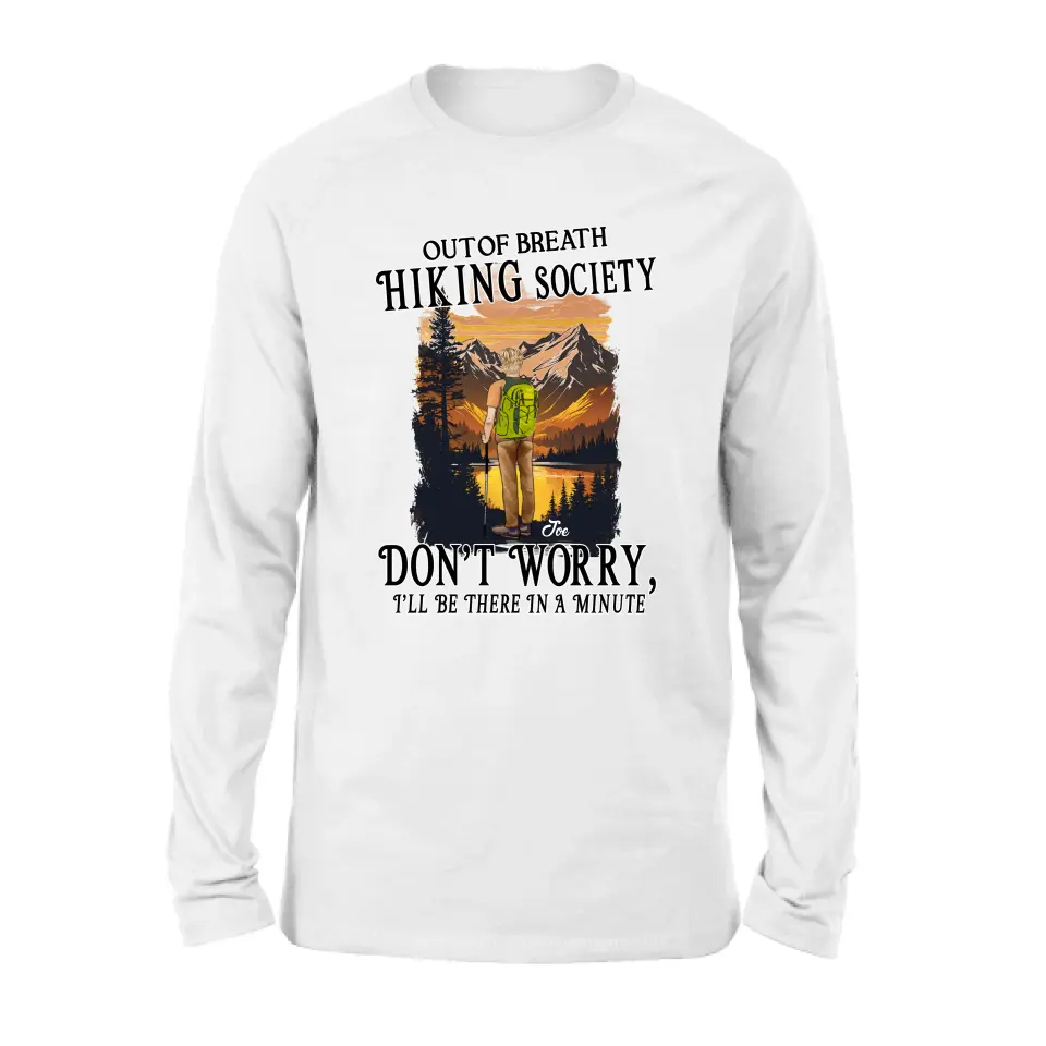 Personalized Hiking Shirt/Hoodie - Father's Day Gift/Mother's Day Idea for Hiking Lovers - Out Of Breath Hiking Society