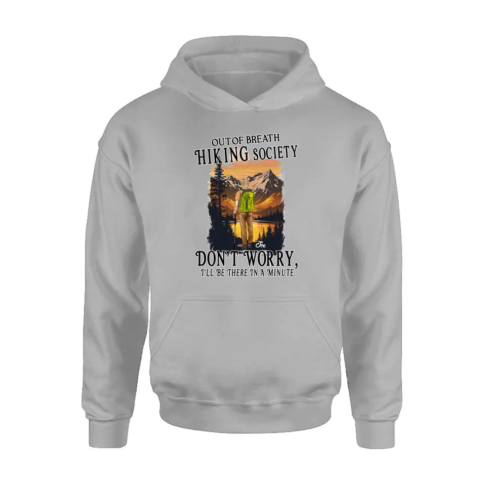 Personalized Hiking Shirt/Hoodie - Father's Day Gift/Mother's Day Idea for Hiking Lovers - Out Of Breath Hiking Society
