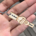 Personalized Dad Acrylic Keychain - Up to 4 Kids - Gift Idea for Father's Day