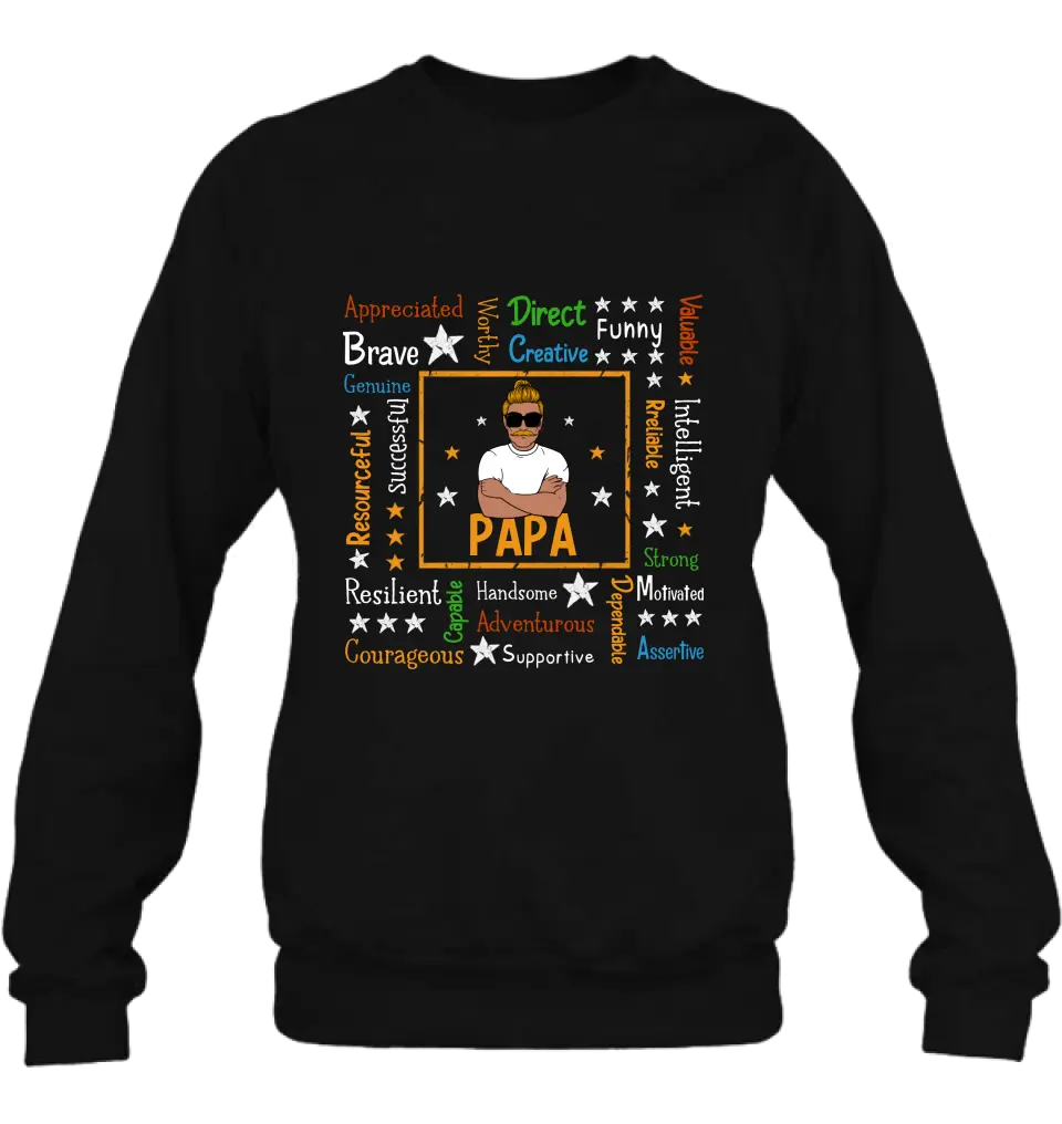 Personalized Daddy Affirmation Shirt/Hoodie - Father's Day Gift Idea For Dad/Grandpa