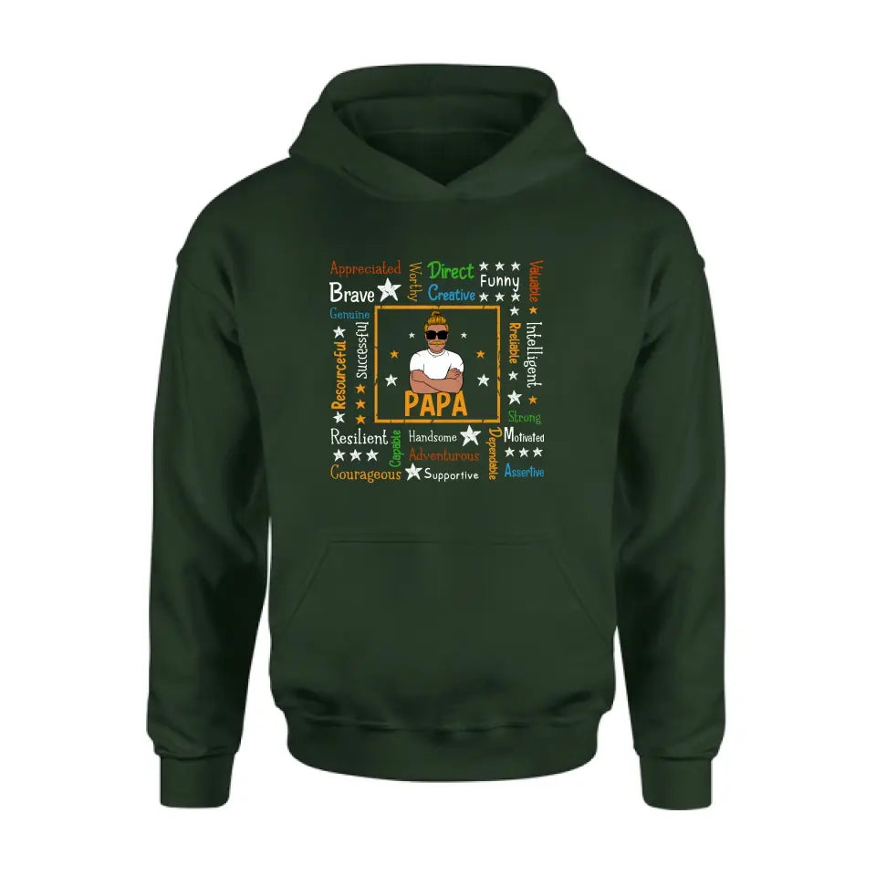 Personalized Daddy Affirmation Shirt/Hoodie - Father's Day Gift Idea For Dad/Grandpa