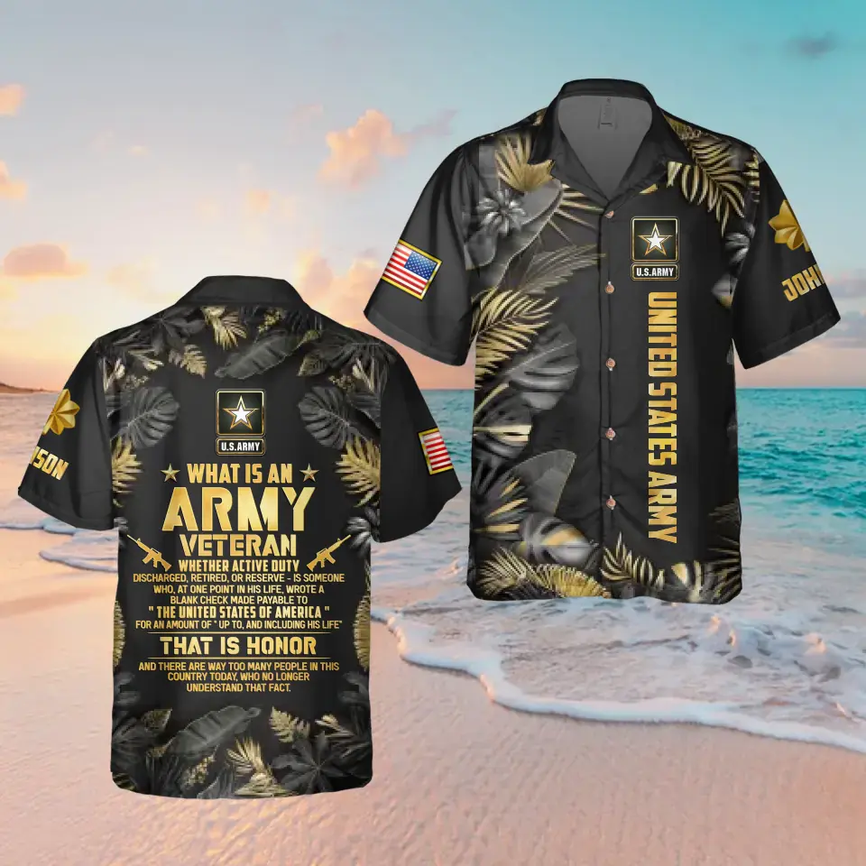 Personalized Veteran Hawaiian Shirt - Gift Idea For Veteran - What Is A Veteran