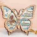 Personalized Memorial Butterfly 2 Layered Wooden Art - Upload Photo - Gift Idea For Family Member - Because Someone We Love Is In Heaven