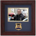 Flag Connections Police Officer Horizontal Picture Frame.