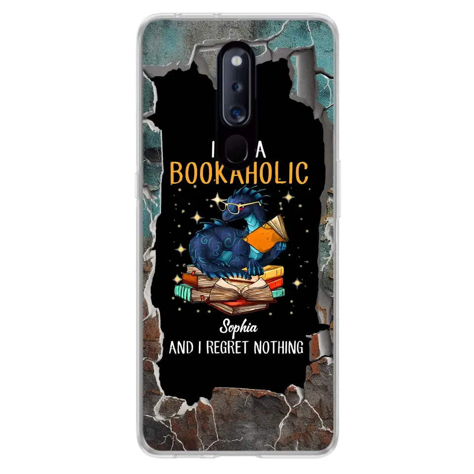 Custom Personalized Reading Book Phone Case - Gift Idea For Book Lovers - I Am A Bookaholic And I Regret Nothing - Case For Xiaomi/ Oppo/ Huawei
