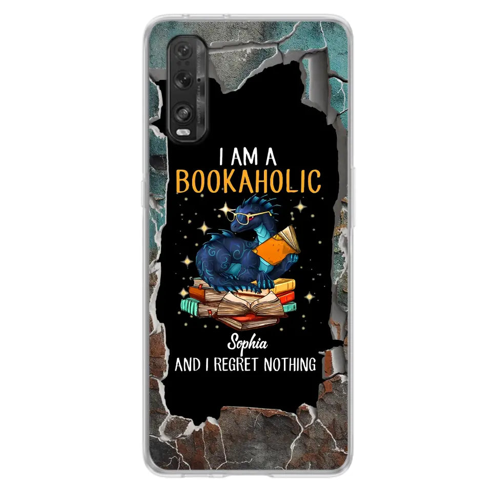 Custom Personalized Reading Book Phone Case - Gift Idea For Book Lovers - I Am A Bookaholic And I Regret Nothing - Case For Xiaomi/ Oppo/ Huawei