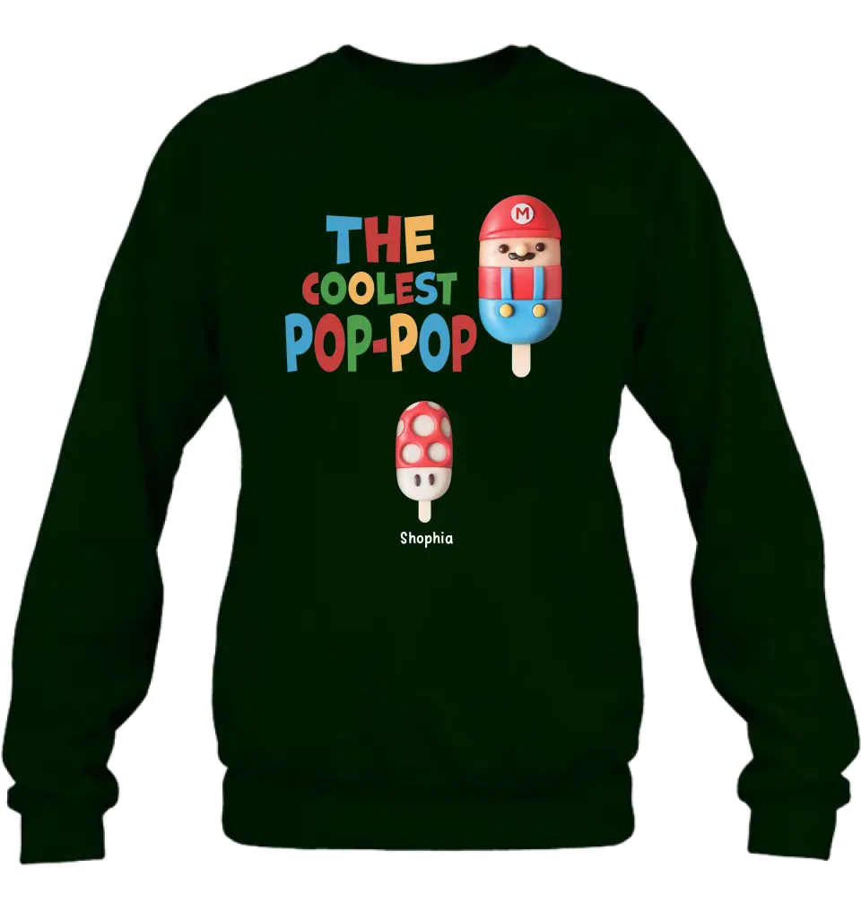 Personalized Shirt - The Coolest Pop - Gift Idea For Father's