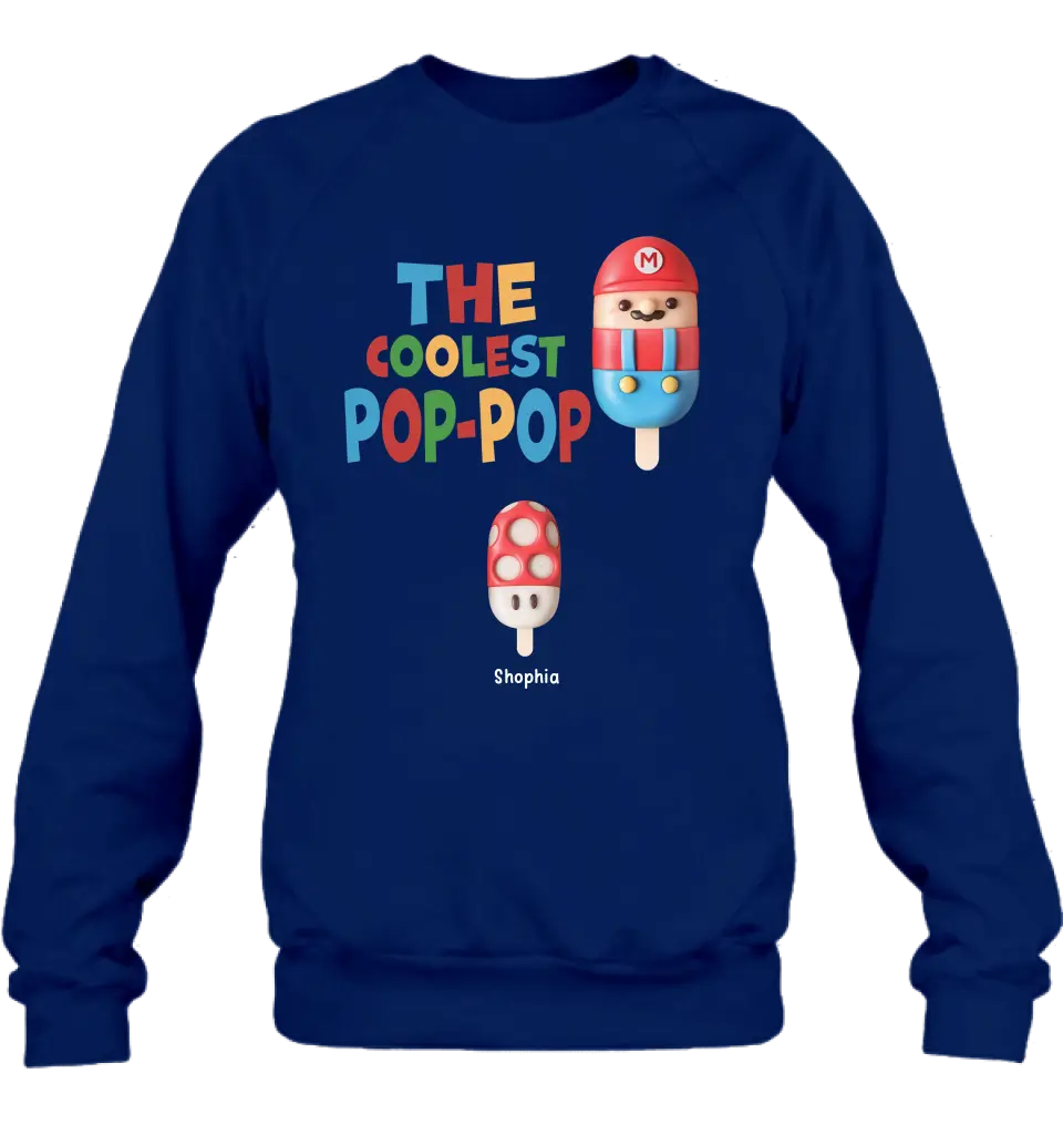 Personalized Shirt - The Coolest Pop - Gift Idea For Father's