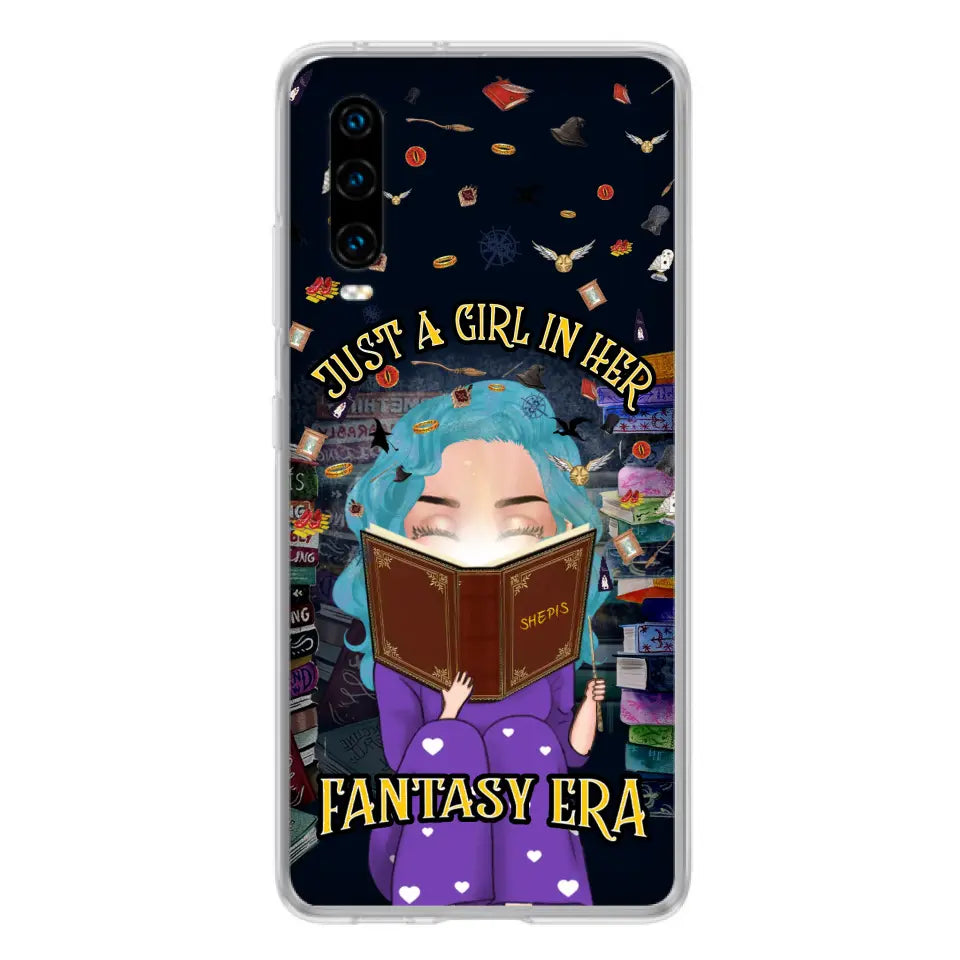 Custom Personalized Reading Book Phone Case - Gift Idea For Book Lovers - Just A Girl In Her Fantasy Era - Case For Xiaomi/ Oppo/ Huawei