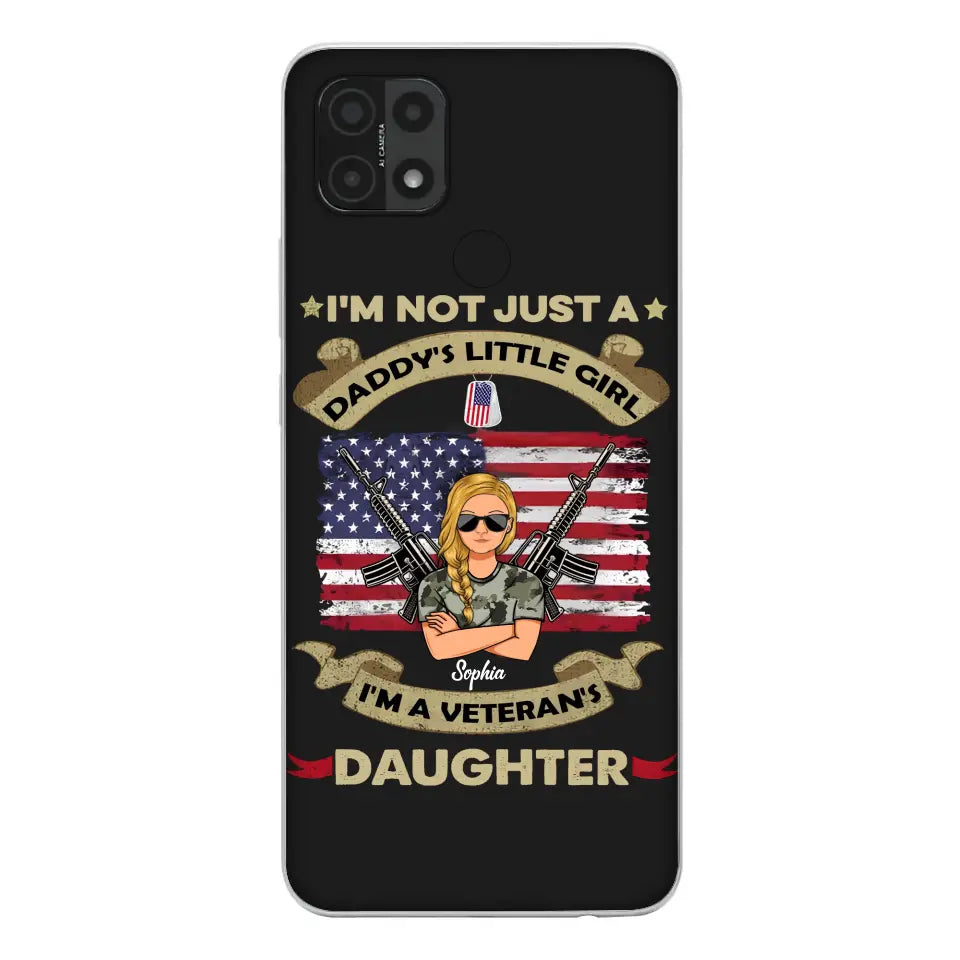 Custom Personalized Veteran's Daughter Phone Case - Gift Idea For Veteran/ Daughter - I'm Not Just A Daddy's Little Girl I'm A Veteran's Daughter - Case For Xiaomi/ Oppo/ Huawei
