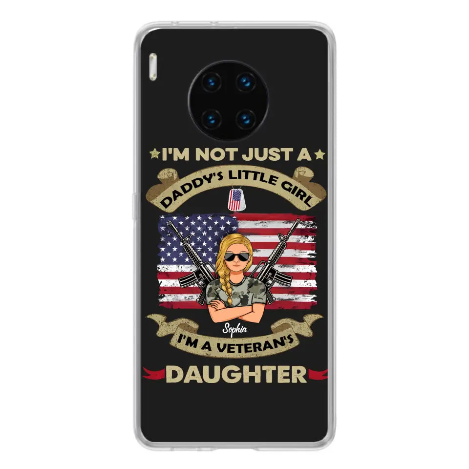 Custom Personalized Veteran's Daughter Phone Case - Gift Idea For Veteran/ Daughter - I'm Not Just A Daddy's Little Girl I'm A Veteran's Daughter - Case For Xiaomi/ Oppo/ Huawei