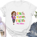 Custom Personalized Teacher Shirt/ Hoodie - Gift Idea To Teacher - Teach Love Inspire