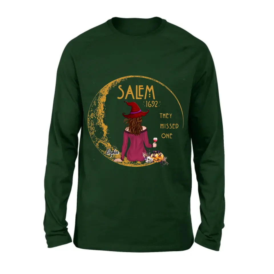 Personalized Salem 1692 Witch T-shirt/Long Sleeve/Sweatshirt/Hoodie - Gift Idea For Halloween - They Missed One