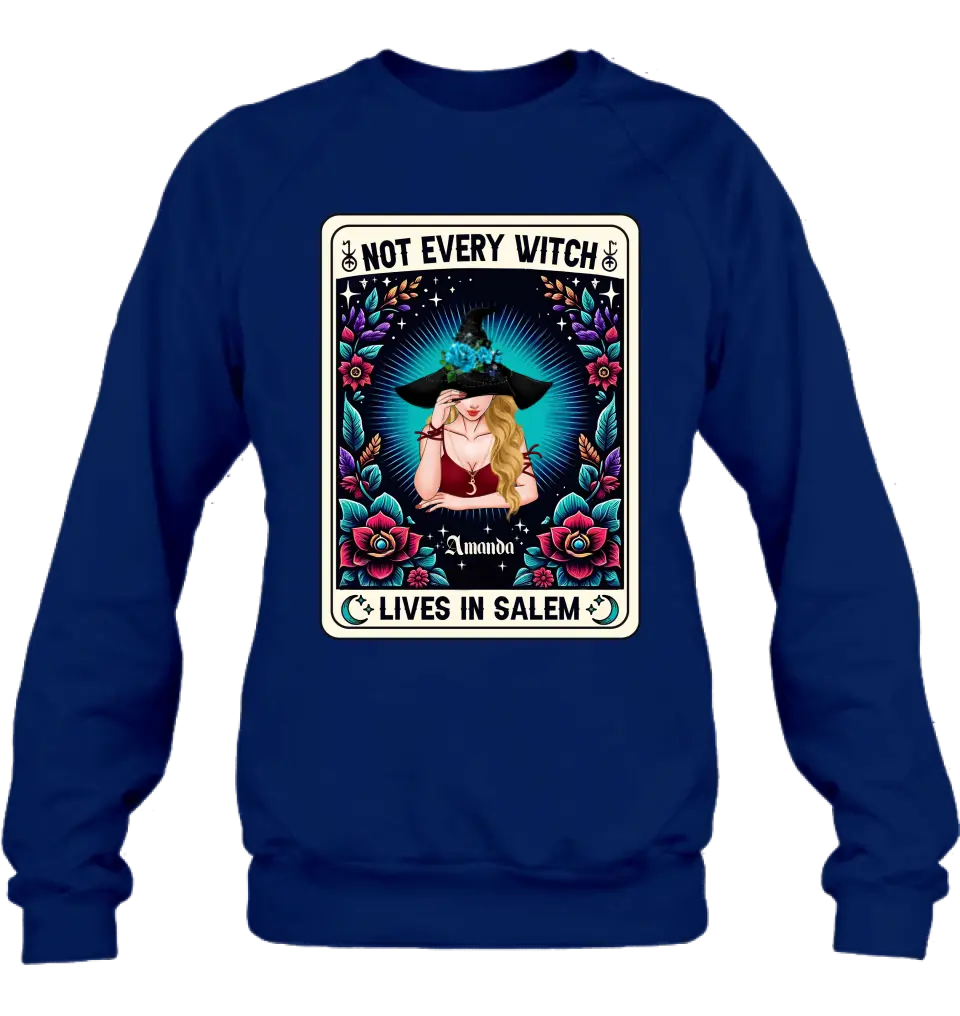 Personalized Witch T-shirt/Long Sleeve/Sweatshirt/Hoodie - Gift Idea For Halloween/Witch - Not Every Witch Lives In Salem