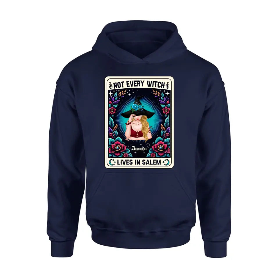 Personalized Witch T-shirt/Long Sleeve/Sweatshirt/Hoodie - Gift Idea For Halloween/Witch - Not Every Witch Lives In Salem