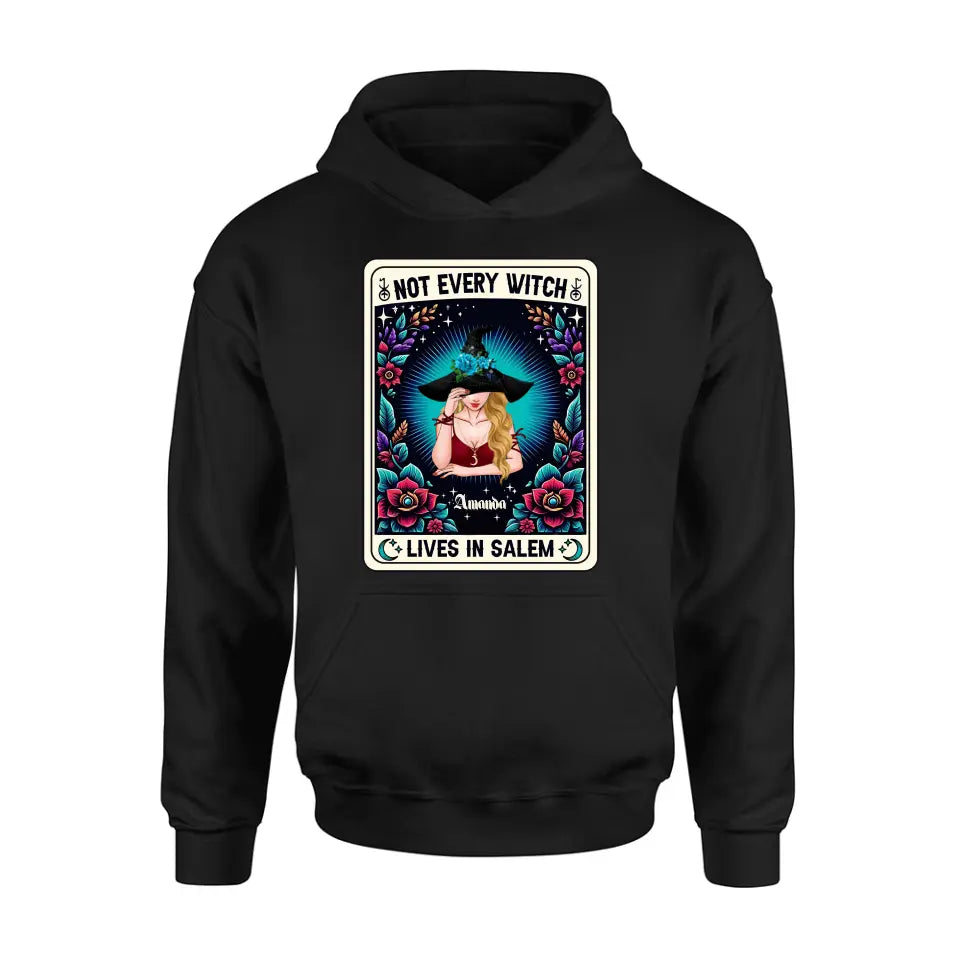 Personalized Witch T-shirt/Long Sleeve/Sweatshirt/Hoodie - Gift Idea For Halloween/Witch - Not Every Witch Lives In Salem
