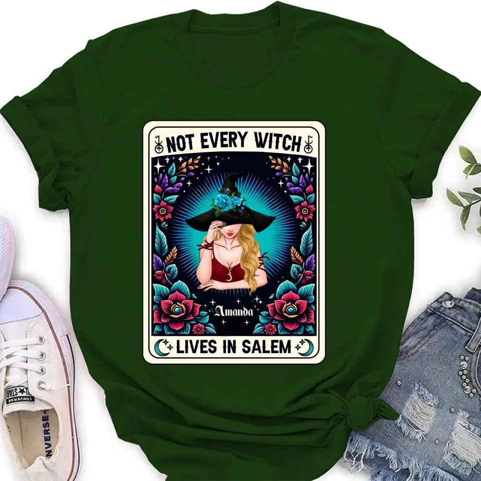 Personalized Witch T-shirt/Long Sleeve/Sweatshirt/Hoodie - Gift Idea For Halloween/Witch - Not Every Witch Lives In Salem