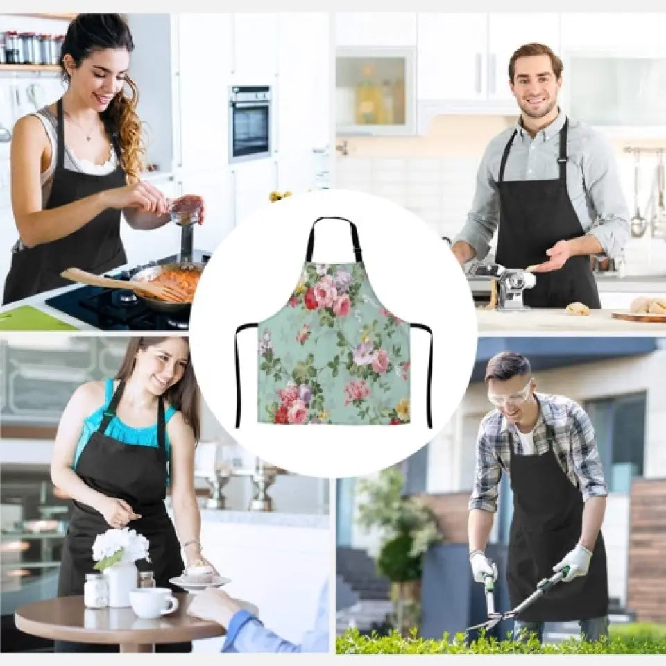 Personalized Witch Dog Kitchen Fashion Home Pocketless Apron - Halloween Gift Idea For Dog Lover - Wickedly Delicious Witch's Kitchen