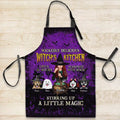 Personalized Witch Dog Kitchen Fashion Home Pocketless Apron - Halloween Gift Idea For Dog Lover - Wickedly Delicious Witch's Kitchen