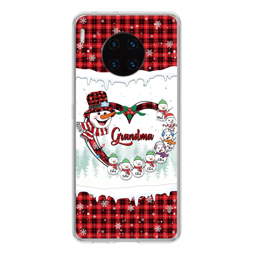 Personalized Christmas Grandma Children Phone Case - Gift For Grandma/Mom - Up to 8 Kids - Case For Xiaomi/Oppo/Huawei