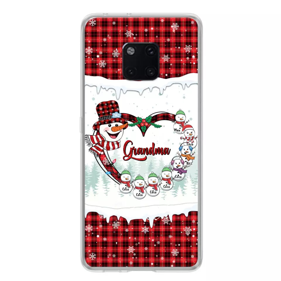 Personalized Christmas Grandma Children Phone Case - Gift For Grandma/Mom - Up to 8 Kids - Case For Xiaomi/Oppo/Huawei