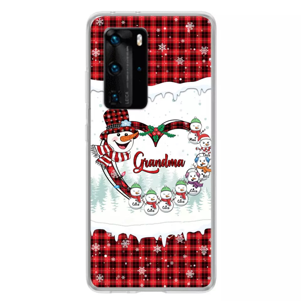 Personalized Christmas Grandma Children Phone Case - Gift For Grandma/Mom - Up to 8 Kids - Case For Xiaomi/Oppo/Huawei