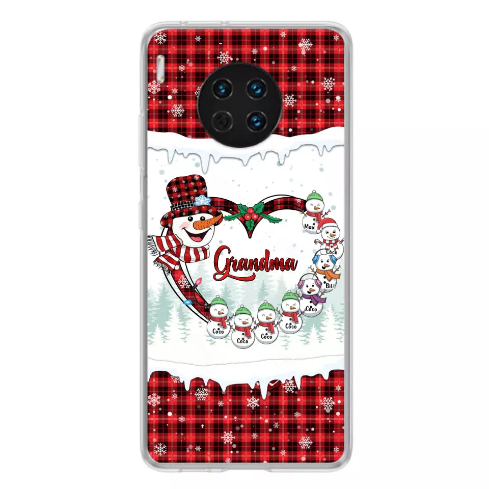 Personalized Christmas Grandma Children Phone Case - Gift For Grandma/Mom - Up to 8 Kids - Case For Xiaomi/Oppo/Huawei