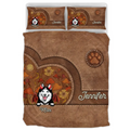 Personalized Dog Halloween Quilt Bed Sets - Gift Idea For Dog Lover - Up to 6 Dogs