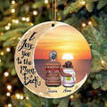 Personalized Grandma Kids Acrylic Ornament - Christmas Gift Idea For Grandma - Up to 3 Kids - I Love You To The Moon & Back