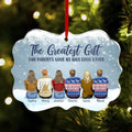 Personalized Siblings Acrylic Ornament - Christmas Gift Idea For Brothers Sisters - Up to 6 People - The Greatest Gift Our Parents Gave Us Was Each Other