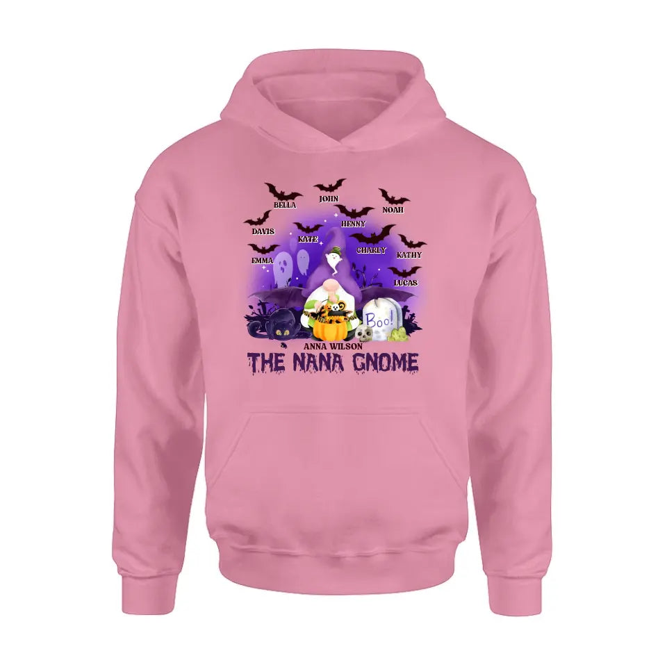 Personalized Nana Gnome T-shirt/Long Sleeve/Sweatshirt/Hoodie - Holliday Gift Idea For Grandma/Mother - Up to 10 Kids