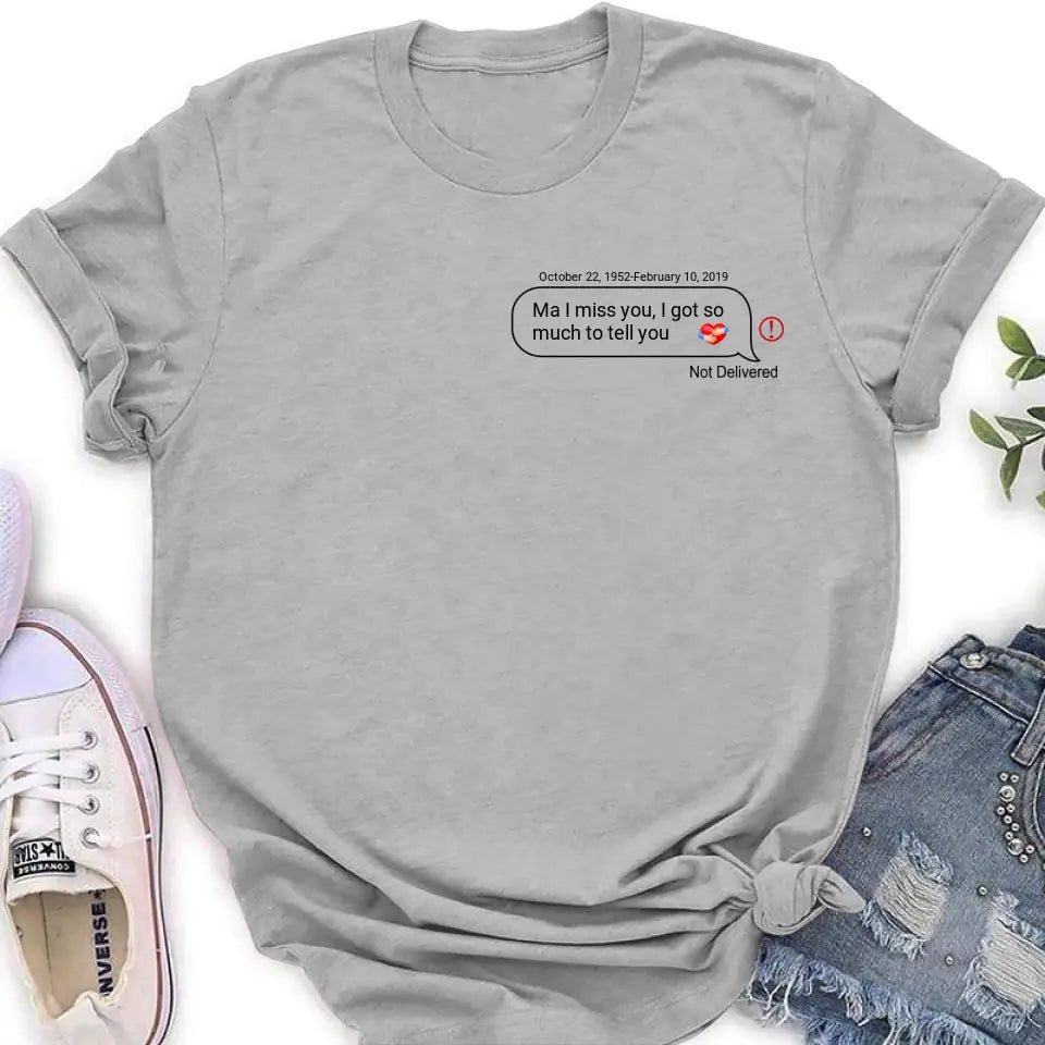 Personalized Memorial Chat Box Shirt/Hoodie - Memorial Gift Idea