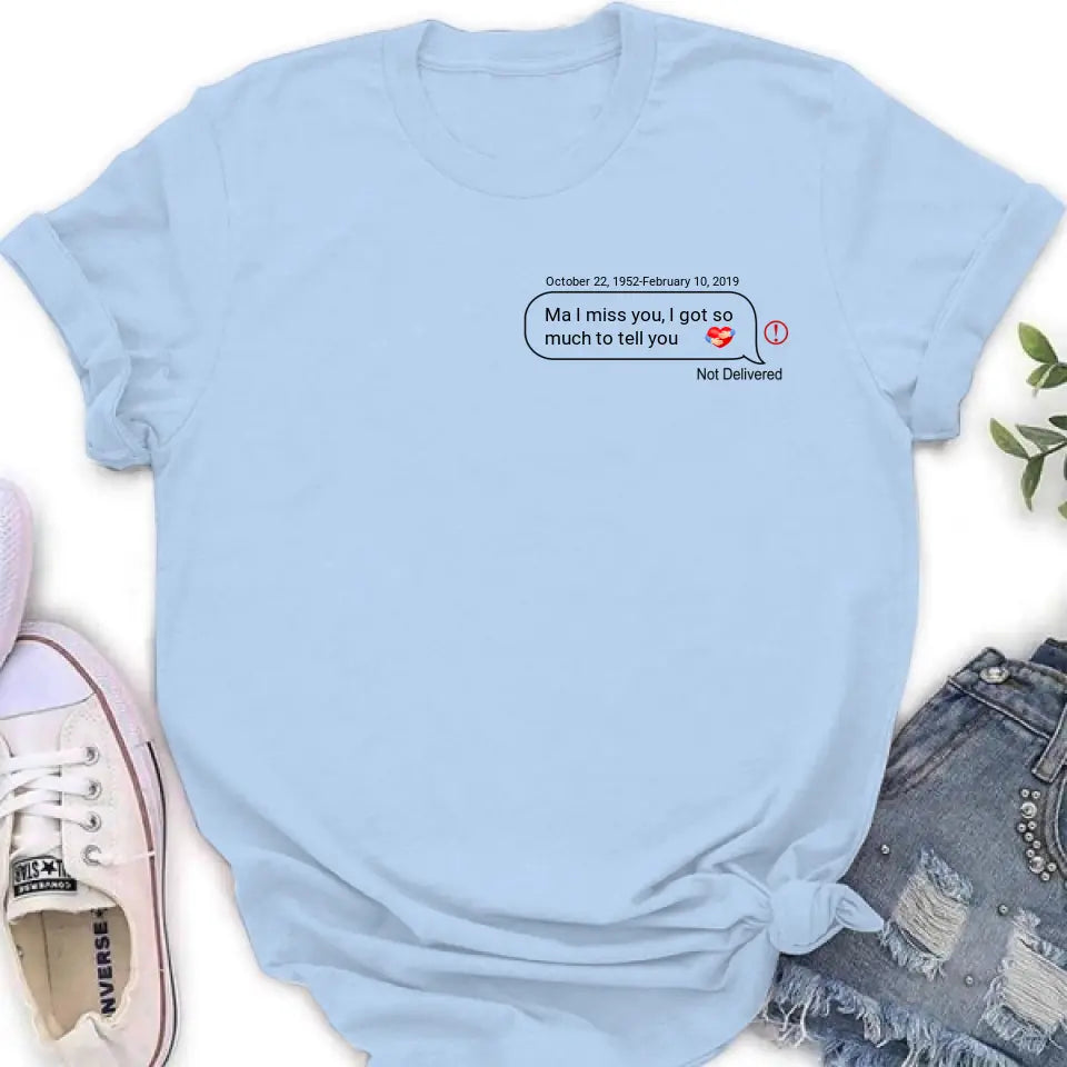 Personalized Memorial Chat Box Shirt/Hoodie - Memorial Gift Idea