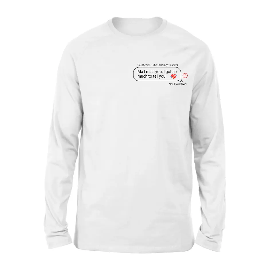 Personalized Memorial Chat Box Shirt/Hoodie - Memorial Gift Idea